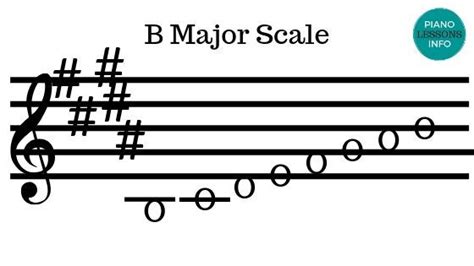 B Major Scale | Major scale, Key signatures, Music lessons for kids