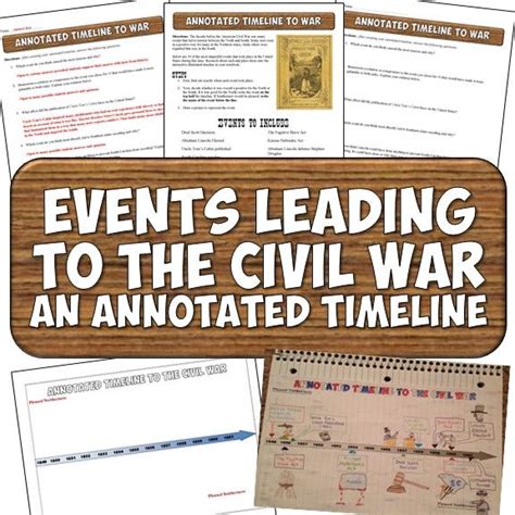 Civil War Timeline Worksheet