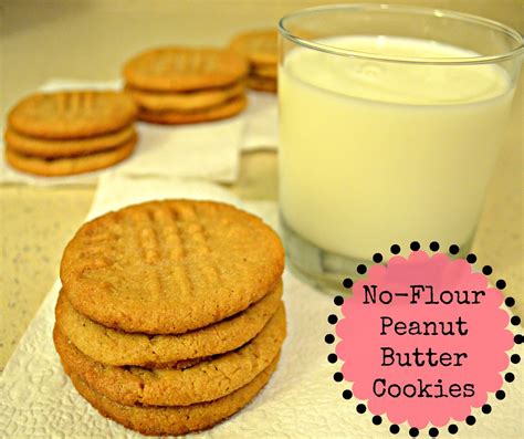 No-Flour Peanut Butter Cookies ~ I'm No Domestic Goddess