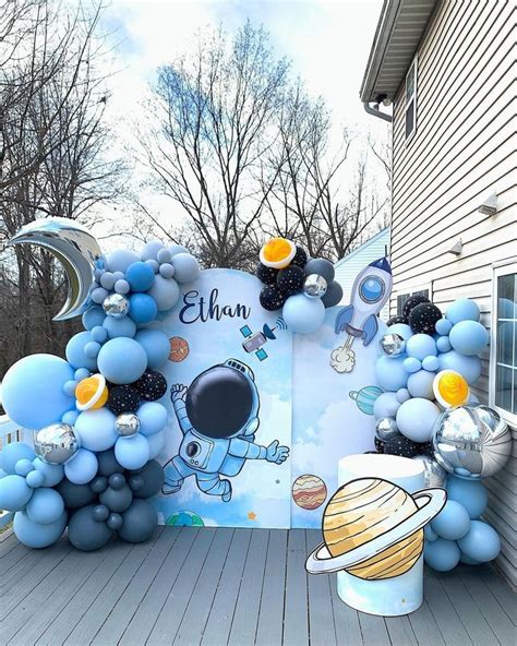 Space Themed Birthday Party Idea by Everything Luxe Decor in 2021 | 2nd birthday party for boys ...