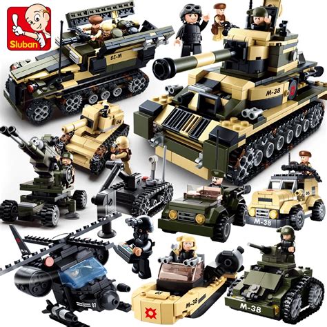 Model building kits compatible with lego Military tank 928 pcs B0587 8 in 1 3D blocks ...