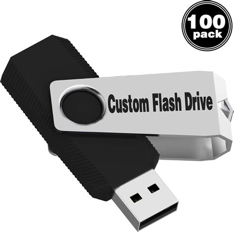 Amazon.com: RAOYI Custom Logo USB 2.0 Flash Drive 100 Pack 1GB Bulk Jump Drives Swivel Memory ...