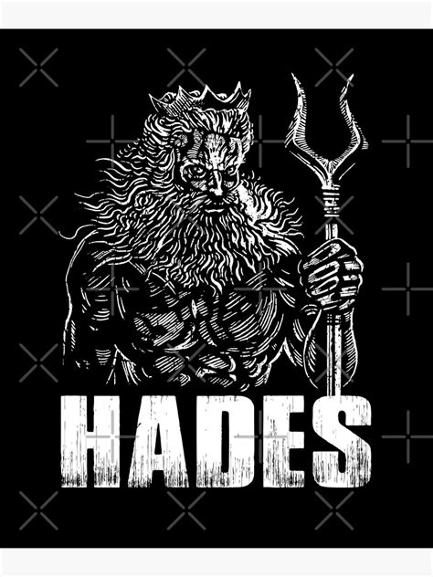 "Hades Greek Mythology God - Ancient Greece History Gift" Poster by ...