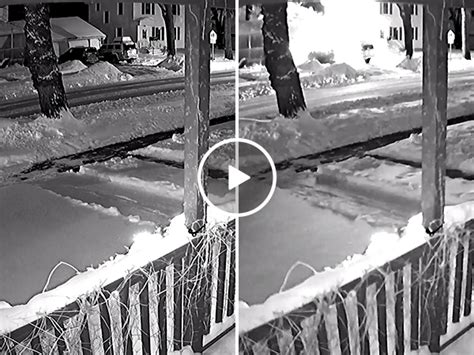 Doorbell camera captures a massive propane tank explosion