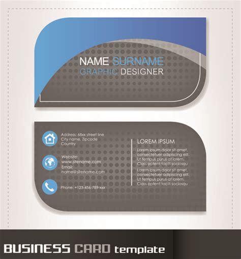 Rounded business cards template vector Vectors graphic art designs in editable .ai .eps .svg ...