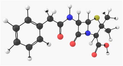 3D penicillin g molecule - TurboSquid 1429306