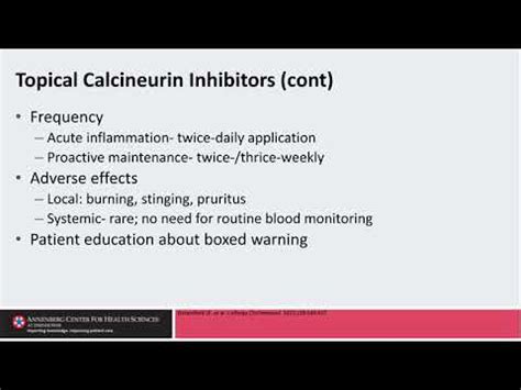 The New Paradigm in Atopic Dermatitis Treatment: Line 6 Stop 3 Topical Calcineurin Inhibitors ...