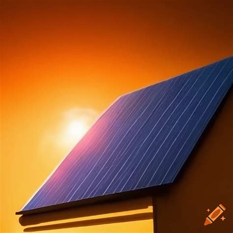 Solar panel generating electricity from sunlight