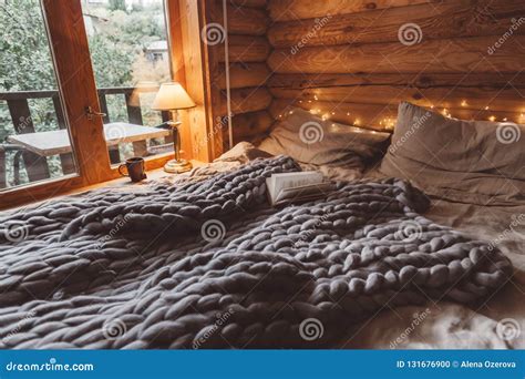 Cozy Winter Weekend in Log Cabin Stock Photo - Image of lodge, cottage ...