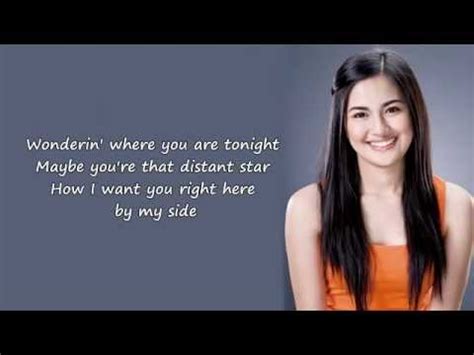 Julie Anne San Jose Right Where You Belong Lyrics On Screen - YouTube