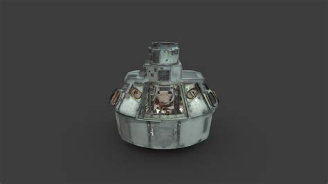 Apollo 11 Command Module Interior - Download Free 3D model by The Smithsonian Institution ...
