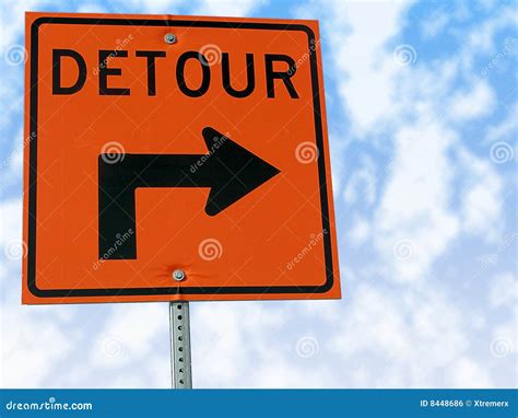 Detour Traffic Sign. Royalty Free Stock Image - Image: 8448686