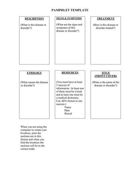 50 FREE Pamphlet Templates [Word / Google Docs] ᐅ TemplateLab