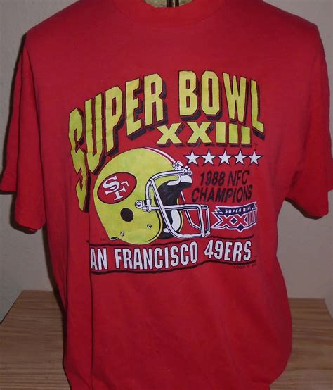 Vintage 1988 San Francisco 49ers super bowl t shirt size XL by ...