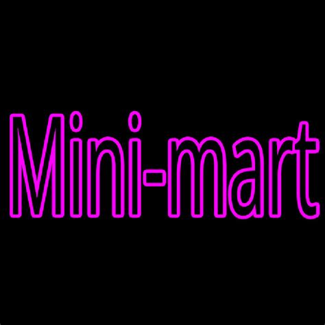 Custom Pink Mini Mart Neon Sign USA – Custom Neon Signs Shop – Neon Signs USA