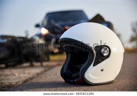 Highway Motorcycle Accident Helmet Photos and Images | Shutterstock