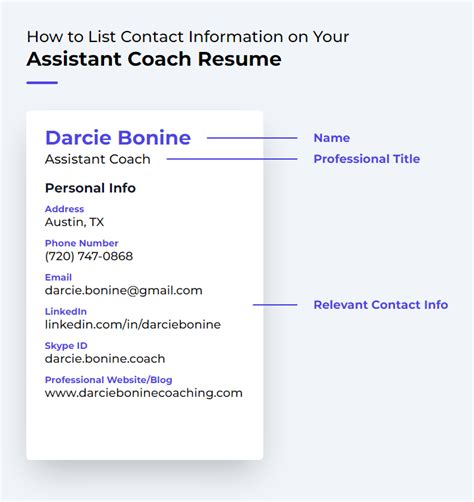 Assistant Coach Resume Examples and Templates | ResumeCat