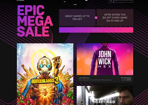 Epic Store's first sale massively discounts PC games