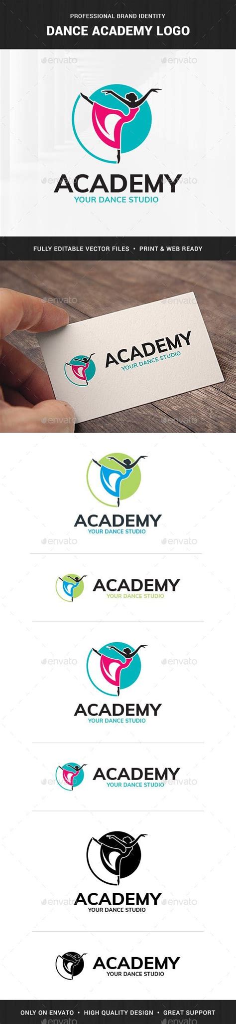 Dance Academy Logo Template | Academy logo, Dance academy, Logo templates