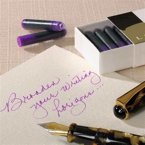 Levenger Fountain Pen Cartridges, Standard - Fountain Pen Refills ...