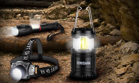ZeroDark 3 Pc Tactical Set with Flashlight, Lantern, & Headlamp – Aduro Products