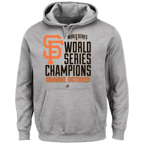 San Francisco Giants 2014 World Series Champions Locker Room Hoodie - Gray