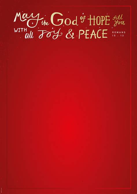 Joy and Peace - Customisable Publicity Poster