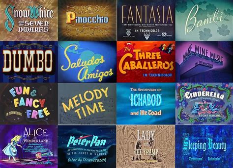 Disney Opening Titles in Movies Part 1 by dramamasks22 on DeviantArt