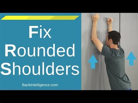 5 Exercises To Fix Rounded Shoulders Posture (Long Term Fix) - YouTube | Fix rounded shoulders ...