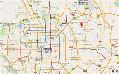 Where is Hutong on map Beijing