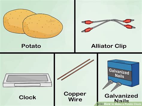 3 Ways to Make a Potato Clock - wikiHow