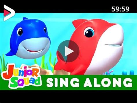 Baby Shark Song | Sing Along Song with Junior Squad | Nursery Rhymes & Songs for Babies | Kids ...