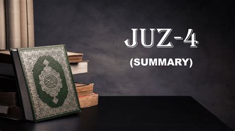 JUZ 4 | جُزْءْ-4 | SUMMARY | Al-Quran | English | Isra Khan - YouTube