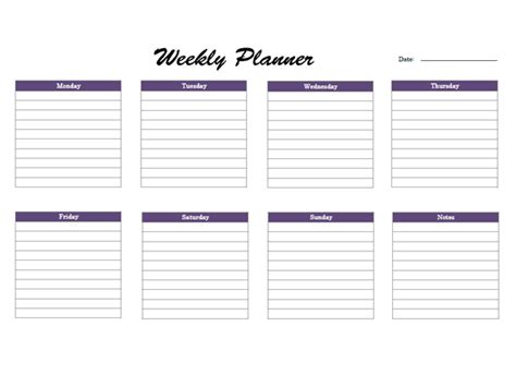 Free Weekly Onenote Planner - Free Printable Templates