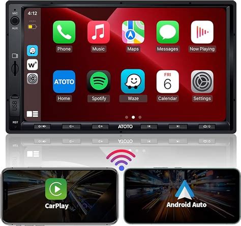 ATOTO F7 WE 7inch Double DIN Car Stereo, Wireless CarPlay & Wireless ...