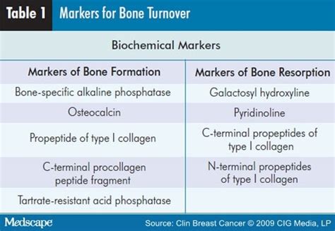 Bone Metabolism Markers in Early-Stage Breast Cancer