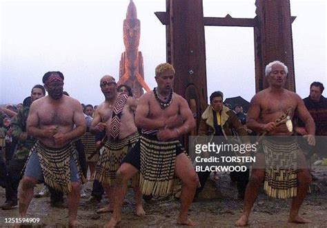 Ngati Porou Maori perform an ancient haka at the Hikurangi Maunga... News Photo - Getty Images