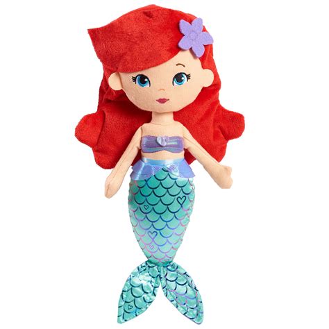 Buy Disney Princess So Sweet Princess Ariel, 13.5-Inch Plush with Red ...