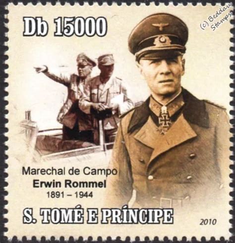 ERWIN ROMMEL DESERT Fox/Afrika Korps/North Africa/VW Kubelwagen Car WWII Stamp $4.17 - PicClick AU