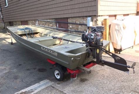 Copperhead 14hp Kohler Surface Drive and Lowe 1448 Jon Boat w. Trailer ...