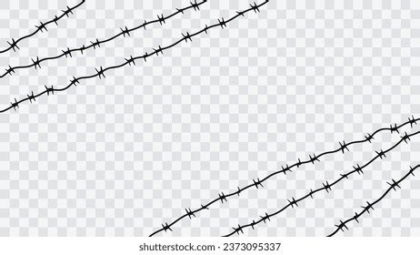 Barbed Wire Vector Fence Barb Wire Stock Vector (Royalty Free) 2373095337 | Shutterstock