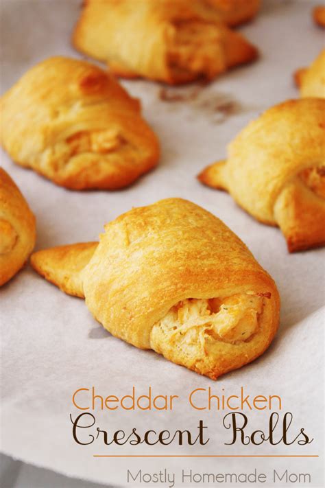 Cheddar Chicken Crescent Rolls | Mostly Homemade Mom