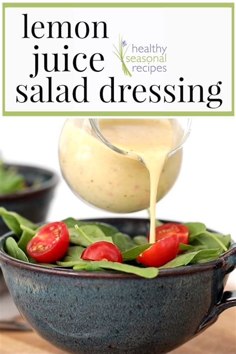 Lemon juice salad dressing | Recipe | Healthy Seasonal Recipes | Salad ...