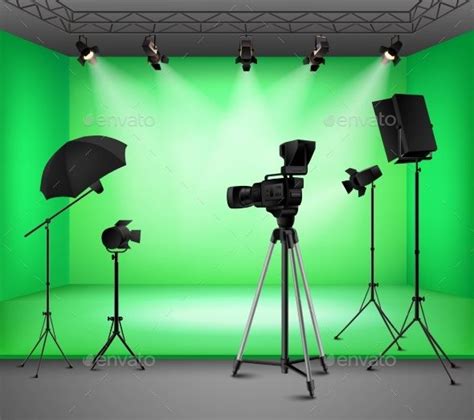 Realistic Green Screen Studio Interior | Studio interior, Greenscreen, Chroma key