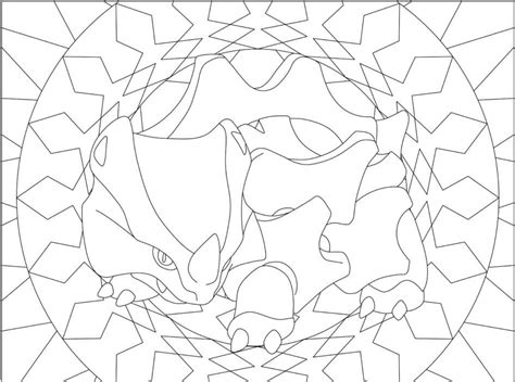 Rhyhorn Coloring Pages - Free Printable Coloring Pages for Kids