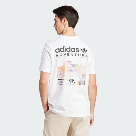 Clothing - adidas Adventure Graphic Tee - White | adidas Kuwait