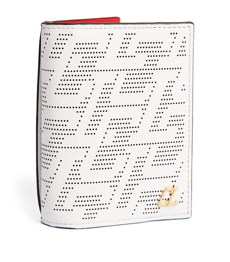 Christian Louboutin Sifnos Perforated Leather Card Holder | Harrods US