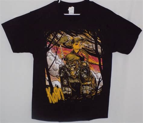 Korn Band Black T-Shirt - Mercari: The Selling App | Black tshirt, Band ...