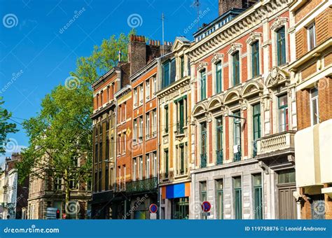 Traditional Buildings in the Old Town on Lille, France Stock Photo - Image of historic, ancient ...