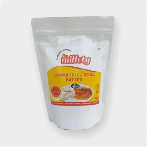 Jowar Idli/Dosa Batter - BeMillety | Millet Based Food Products